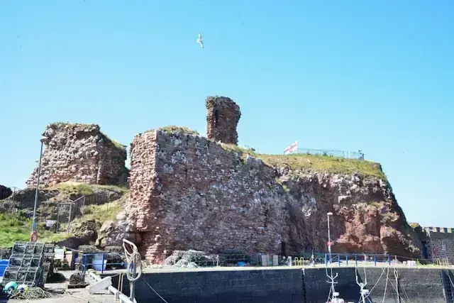 Dunbar Castle in East Lothian